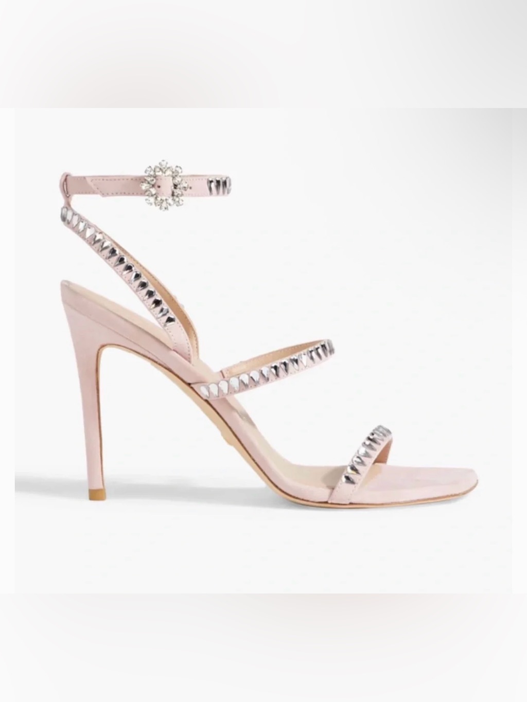 Stuart Weitzman - Gemcut 100mm Sandals Light Pink- 11.5b